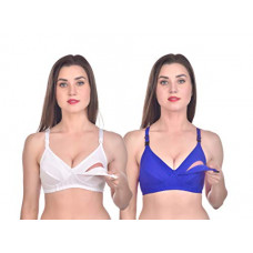 Deals, Discounts & Offers on Women - [Size 28] HIYA Women's Wire Free Maternity Bra-Pack of 2