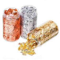 Deals, Discounts & Offers on  - Perfect Pricee Gold, Silver Copper Foil Leaf Flakes