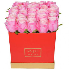 Deals, Discounts & Offers on  - Fourwalls Artificial Rose Flowers in a Box For Valentines Day Gift (25 Flower in Box, 20 cm Tall, Red and Light/Pink)
