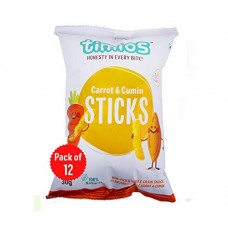 Deals, Discounts & Offers on  - Timios Carrot and Cumin Sticks | Healthy Snack for Kids | Natural Energy Food Product for Toddlers | Party Snack