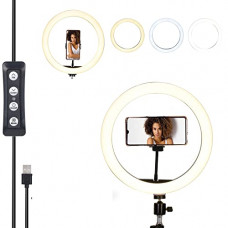 Deals, Discounts & Offers on Mobile Accessories - Photron Professional 12 Inch LED Ring Light with Mobile Holder PH12RL