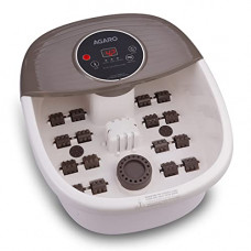 Deals, Discounts & Offers on  - AGARO REGAL Foot Spa Bath Massager With Heat, 4 Massage Rollers, Adjustable Temperature Control, Vibration Function, Bubble Function For Soothing Massage, White (33618)