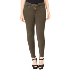 Deals, Discounts & Offers on Women - [Size 28] Life by Shoppers Stop Womens 5 Pocket Rinse Wash Jeans (Olive_28)