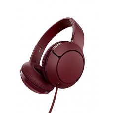Deals, Discounts & Offers on Headphones - TCL Mtro200 Wired On Ear Headphone with Mic (Burgundy Crush)
