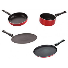 Deals, Discounts & Offers on Cookware - Nirlon Non Stick Coating Aluminium Heat Resistance Cookware Gift Set of 4 Pieces with Bakelite Handle(26_CT_APPAM_FT11_FP12)
