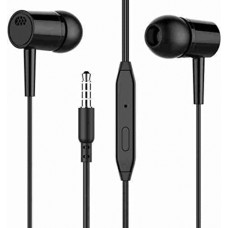 Deals, Discounts & Offers on Headphones - MOKSHLA Earphone in Ear Wired with Mic (Black)