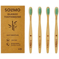 Deals, Discounts & Offers on Personal Care Appliances - Amazon Brand - Solimo Bamboo Toothbrush (Pack of 4)