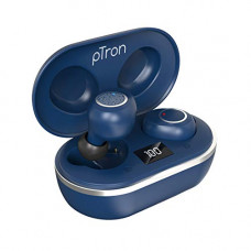 Deals, Discounts & Offers on Headphones - PTron Bassbuds Jets Bluetooth Truly Wireless in Ear Earbuds with Mic (Blue)