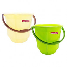 Deals, Discounts & Offers on  - Wonder Plastic Prime Bucket Set, 2 Bucket, 5 Liters, Yellow & Green Color, Made in India