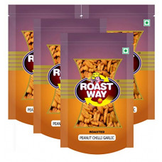 Deals, Discounts & Offers on  - Roastway Foods Peanut Chilli Garlic Roasted Namkeens (Pack of 4 x 200gm Each)