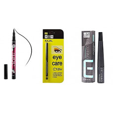 Deals, Discounts & Offers on Beauty Care - Airah Beauty Combo of 3 Different Eyeliner 36H Waterproof Eye Defining Kajal Pencil
