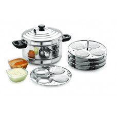 Deals, Discounts & Offers on Cookware - Bms Lifestyle Stainless Steel 5-Plates Idly Maker/Cooker (20 Idlis, Multicolor)