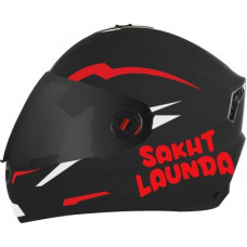 Deals, Discounts & Offers on  - [Pre Book] Steelbird SBA-1 Sakth Launda Night Reflective Full Face Helmet in Dashing Black Red Motorbike Helmet