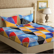 Deals, Discounts & Offers on  - IWS 144 TC Microfiber Double 3D Printed Bedsheet(Pack of 1, Multicolor)