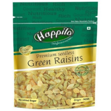 Deals, Discounts & Offers on Food and Health - Happilo Premium Seedless Green Raisins(250 g)