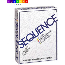 Deals, Discounts & Offers on  - IDEAMAX Sequence Board Game With Playing Board, Playing Cards and Red, Green & Blue Chips Strategy & War Games Board Game