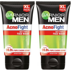 Deals, Discounts & Offers on  - GARNIER Men Acno Fight Facewash - For Pimple And Acne Prone Skin, 150gm (Pack of 2) Face Wash(300 g)