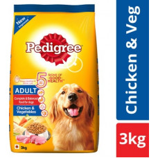 Deals, Discounts & Offers on  - PEDIGREE Adult Chicken, Vegetable 3 kg Dry Adult Dog Food