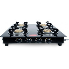 Deals, Discounts & Offers on  - Pigeon Brunet Stainless Steel, Glass Manual Gas Stove(4 Burners)