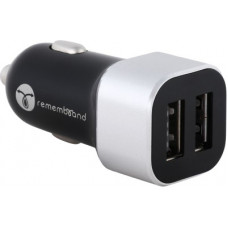Deals, Discounts & Offers on  - Remembrand 2.1 Amp Turbo Car Charger(Black, Silver, With USB Cable)