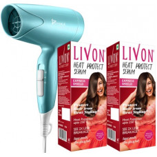 Deals, Discounts & Offers on  - LIVON Heat Protect Serum, For Protection Upto 250C, 2X Less Hair Breakage and Syska Hair Dryer(200 ml)