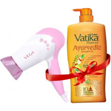 Deals, Discounts & Offers on  - Dabur Vatika Ayurvedic Shampoo -1L with Vega Hair Dryer(2 Items in the set)