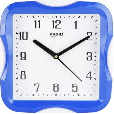 Deals, Discounts & Offers on  - Kadio Analog 20 cm X 20 cm Wall Clock(Blue, With Glass)