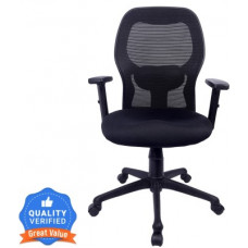 Deals, Discounts & Offers on Furniture - Duratek Corporate M1 Fabric Office Executive Chair(Black, Pre-assembled)