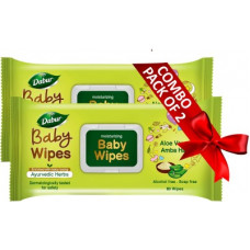 Deals, Discounts & Offers on Baby Care - Dabur Baby Wipes with Moisture Lock Cap |Contains Aloevera| No Parabens & Phthalates(160 Wipes)