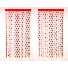 Deals, Discounts & Offers on  - Panipat Textile Hub 213 cm (7 ft) Polyester Window Curtain Single Curtain(Self Design, Red)