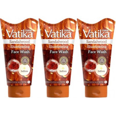 Deals, Discounts & Offers on  - Dabur Vatika Sandalwood Illuminating (150ml each , Pack of 3) Face Wash(450 ml)