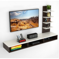 Deals, Discounts & Offers on Furniture - BLUEWUD Primax Engineered Wood TV Entertainment Unit(Finish Color - Wenge, DIY(Do-It-Yourself))