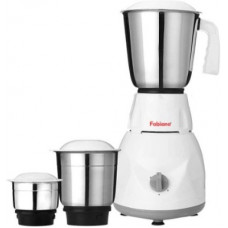 Deals, Discounts & Offers on Personal Care Appliances - Fabiano Tulip FAB-MG-03 500 Watts Mixer Grinder (3 Jars, White, Grey)