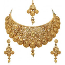 Deals, Discounts & Offers on  - SukkhiAlloy Gold-plated Jewel Set(Gold)
