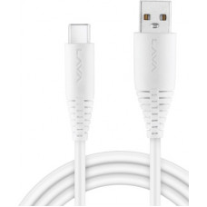 Deals, Discounts & Offers on Mobile Accessories - LAVA D3 Speed 1 m USB Type C Cable(Compatible with Mobile, White, One Cable)