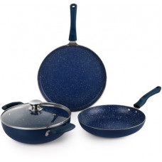 Deals, Discounts & Offers on Cookware - [Pay Via Paytm] Cello Non-Stick Induction Bottom 4 Pcs Cookware Set (Dosa Tawa 28cm, Frying Pan 24cm, Kadhai)