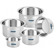 Deals, Discounts & Offers on Cookware - Renberg Steelix Tope Cookware Set(Stainless Steel, 5 - Piece)