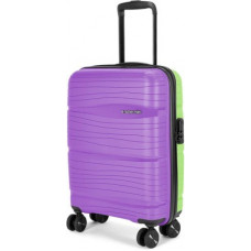 Deals, Discounts & Offers on  - NASHER MILESSmall Cabin Luggage (55 cm) - Nicobar Hard-Sided Polypropylene Cabin Luggage 20 inch |55cm Trolley Bag (Purple-Green) - Purple, Green