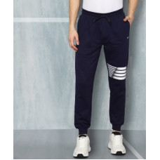 Deals, Discounts & Offers on  - M7 By MetronautStriped Men Dark Blue Track Pants