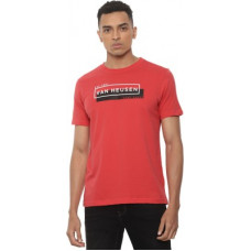 Deals, Discounts & Offers on  - VAN HEUSEN SPORTSolid Men Round Neck Orange T-Shirt
