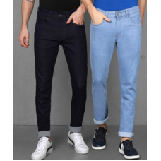 Deals, Discounts & Offers on  - [Size 30, 32, 34] METRONAUTSlim Men Dark Blue, Light Blue Jeans(Pack of 2)