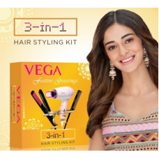 Deals, Discounts & Offers on Health & Personal Care - VEGA 3-In-1 Hair Styling Kit (Straightener, Dryer & Comb), VGGP-07 Personal Care Appliance Combo(Hair Straightener)