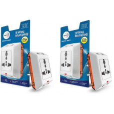 Deals, Discounts & Offers on  - Wipro North West 3 Way Multiplug_2 Three Pin Plug(White)