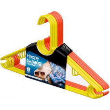 Deals, Discounts & Offers on  - Happy to Hang Plastic Pack of 6 Hangers(Red, Yellow)