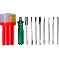 Deals, Discounts & Offers on Hand Tools - VISKO 111-Red Combination Screwdriver Set(Pack of 9)