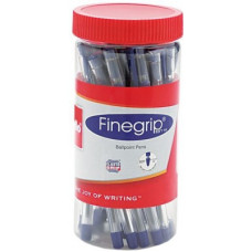 Deals, Discounts & Offers on  - cello Finegrip Jar Blue Ball Pen(Pack of 25, Blue)