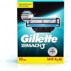 Deals, Discounts & Offers on  - GILLETTE Mach3 Shaving 3-Bladed Cartridges(Pack of 10)