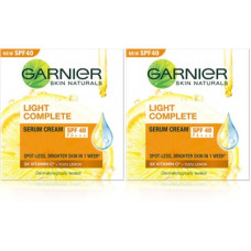 Deals, Discounts & Offers on  - GARNIER Light Complete Serum Cream SPF 40 (Pack of2)(2 Items in the set)