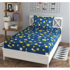 Deals, Discounts & Offers on  - Flipkart SmartBuy 146 TC Polycotton Single Floral Bedsheet(Pack of 1, mULTI1)
