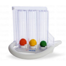 Deals, Discounts & Offers on Electronics - Nuwik Washable, Hygienic & Detachable Respirometer 3 ball Incentive Spirometer Respiratory Exerciser(Pack of 1)